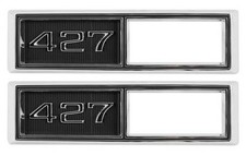 Side Marker Bezels Frt 427 Pair 68 Chevelle Camino Fullsize Chev Car 68-69 Nova