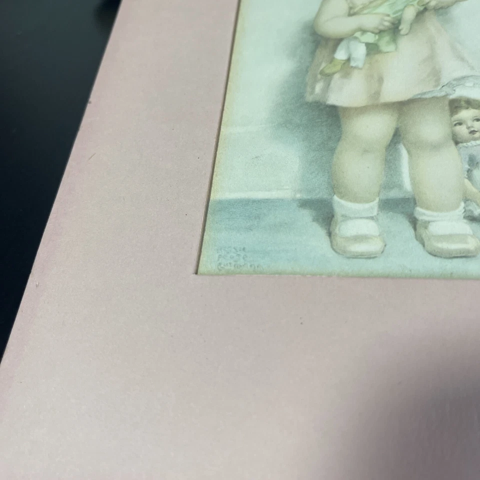 Muñeca niña BESSIE PEASE GUTMANN arte raro LOVE IS BLIND 7,75 pulgadas X 4,75 pulgadas Sin defectos Foto 2 de 4