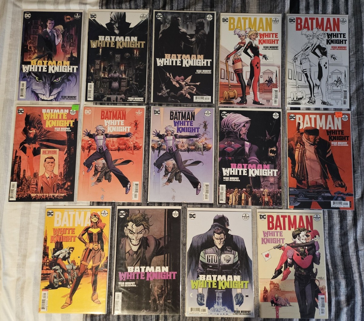 Batman: White Knight 1-8 Complete With A Few Variant Covers Brand