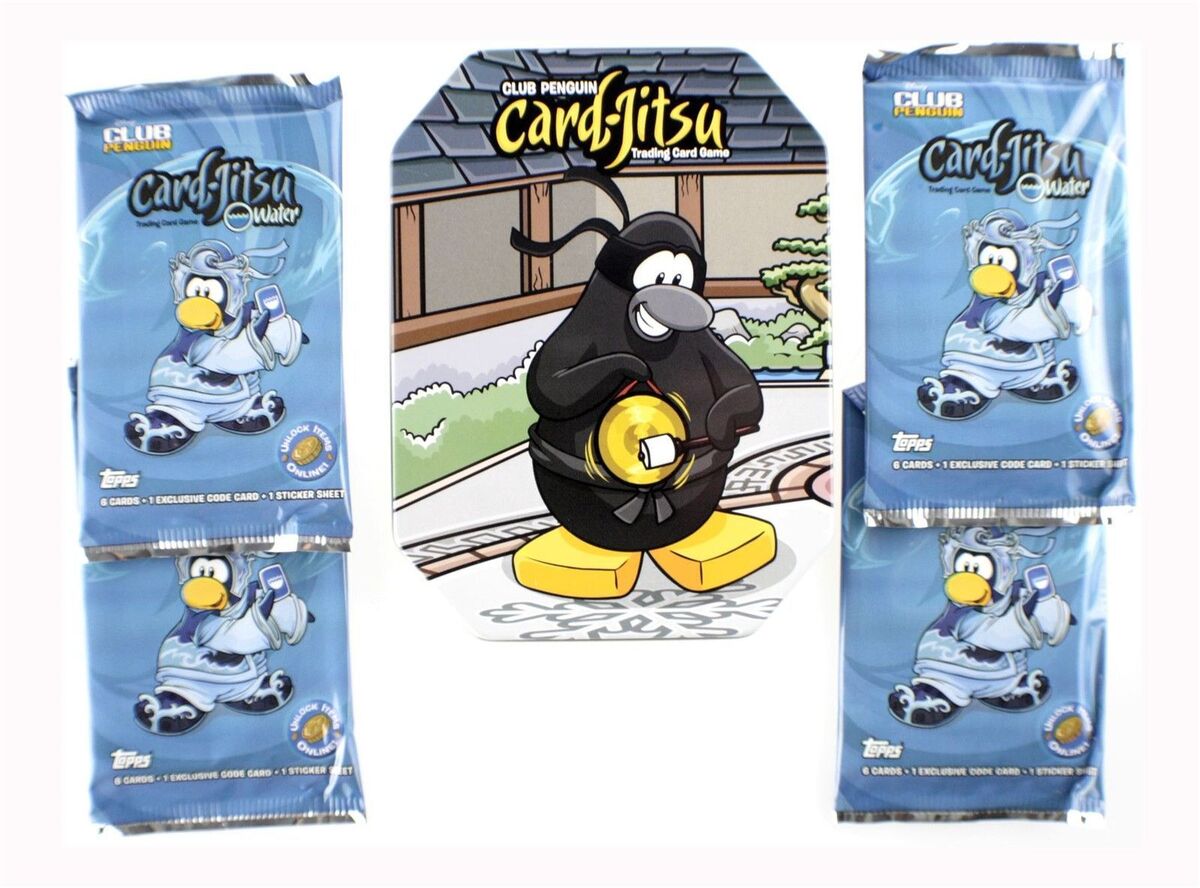 Club Penguin Card-Jitsu Collector Binder & Collector Tin with Cards