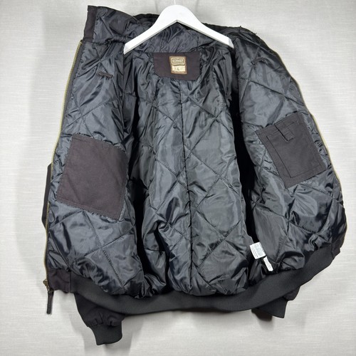 C.E. Schmidt Workwear Jacket Men Large Black Hood THJ51BK READ - Picture 12 of 21