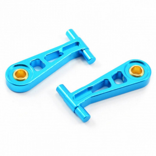 2 Fusées Arrière Alu Bleu Pour Tamiya TT02 (x2) - FTTA036B