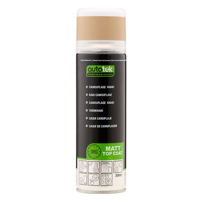 Autotek Exact Match schnelltrocknende Aerosol-Sprühfarbe Tarnfarbe khaki 300 ml