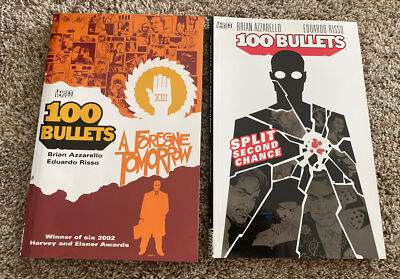 100 Bullets A Foregone Tomorrow TPB Vol 4 & Split Second Chance Vol 2, Lot Of 2
