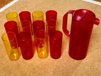 Dr. Oetker Koziol Kanne 1 Liter und 12 Gläser - Kunststoffgläser für die Kinder