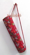 Mandala Kantha Yoga Bag Indian Cotton Gym Mat Carrier Bags With Shoulder Strap