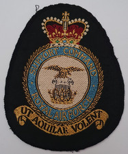 Royal Air Force Support Command Vintage gestickter Abzeichen Aufnäher. RAF. QC