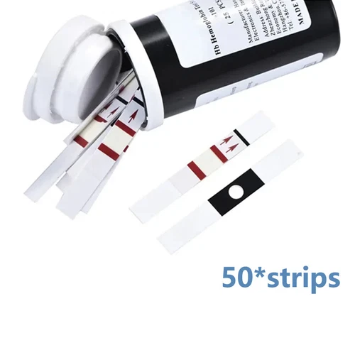 Kit de medidor de prueba de hemoglobina Merter de hemoglobina analizador de monitor de anemia 25 tiras - Imagen 7 de 7
