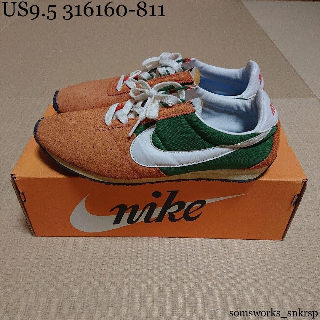 US9.5 NIKE STING VNTG 316160-811 2009 DEEP ORANGE/WHITE/PINE US9.5 NIKE STING VNTG 316160-811 2009 DEEP ORANGE/WHITE/PINE