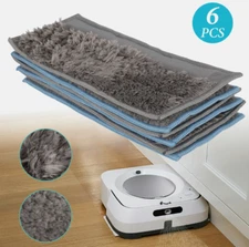6PCS For IRobot Braava Jet M6 Vacuum Cleaner Reusable Wet&Dry Washable Mop Pad