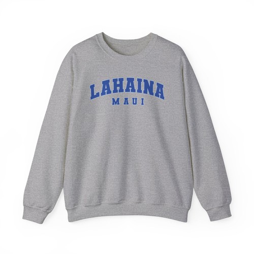 Lahaina Maui Hawaii Sweatshirt Gifts Crew Neck Shirt Long Sleeve Men - 第 1/8 張圖片