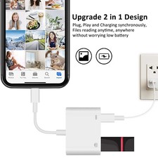 Portable USB OTG Adapter for iPhone / iPad Fast Data Sync Charge, Office Helper