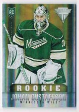 2013-14 TITANIUM DRAFT POSITION JOHAN GUSTAFSSON 026/100 MINNESOTA WILD #269
