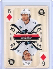 2024-25 O-Pee-Chee OPC Jared McCann 6 Diamonds Playing Card Seattle Kraken