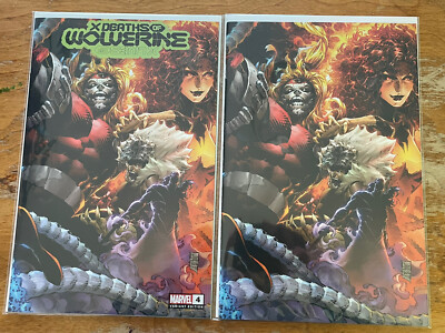  X DEATHS OF WOLVERINE #4 Unknown Comics Variant ~ Trade & Virgin Set