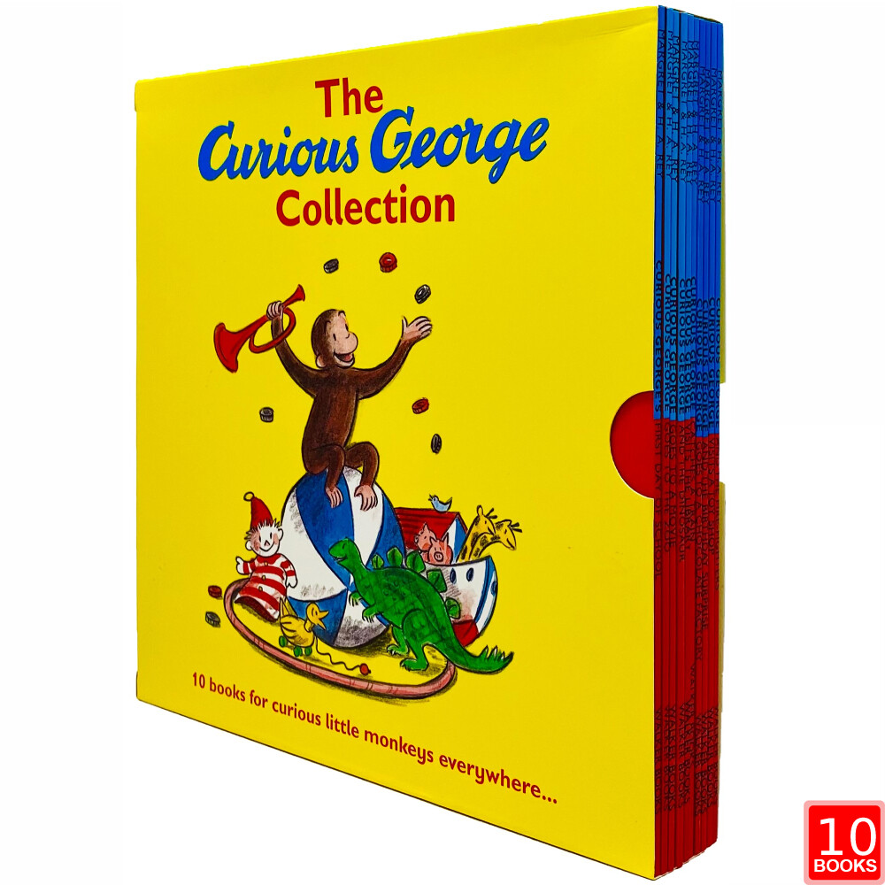 The Curious George Collection Series Books 1 - 10 Box Set By Margaret & H.A. Rey