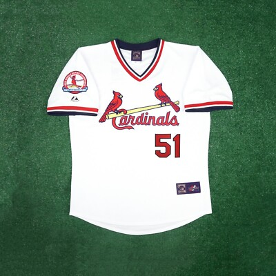 #ad Willie McGee 1982 St. Louis Cardinals Cooperstown Men#x27;s 30th Anniv. Home Jersey $159.99