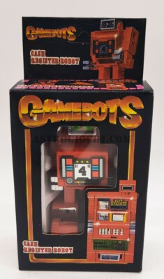 TRANSFORMERS GAMEBOTS CASH REGISTER ROBOT VINTAGE '80 BOOTLEG ko NEW IN BOX