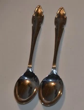 Pair of George VI Sterling Silver Spoons 1938, Cooper Brothers. and Sons
