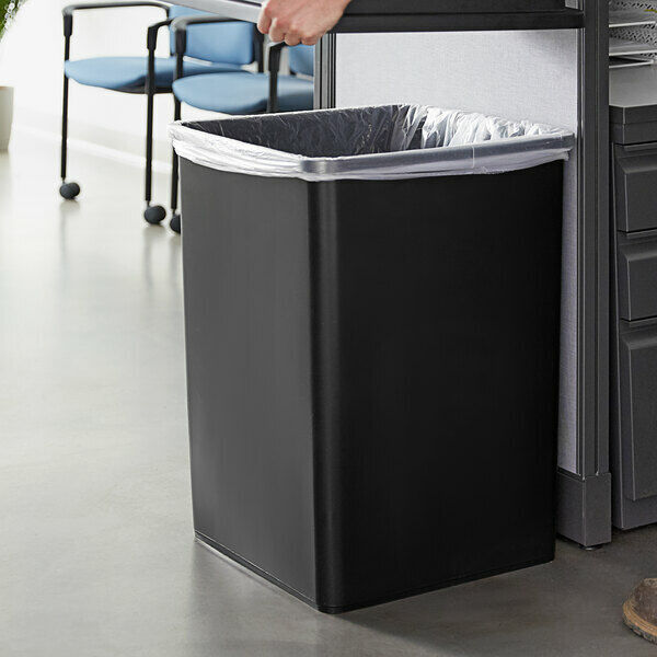 Black Disposable Trash Containers