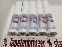 Vliestapete Rasch 5X 747300 (5Rollen) Uni Struktur Weiß Restposten Wohnzimmer