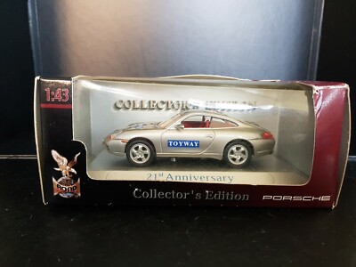 Yatming Toyway 21st Anniversary Maßstab 1:43 94221 Porsche 911 Carrera 2 ungeöffnet