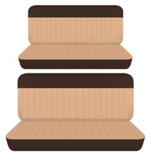 Fits 1941 Buick Special 4dr Sedan Front And Rear Bench Seat Covers Brown Tan Fits 1941 Buick Special 4dr Sedan Front And Rear Bench Seat Covers Brown Tan