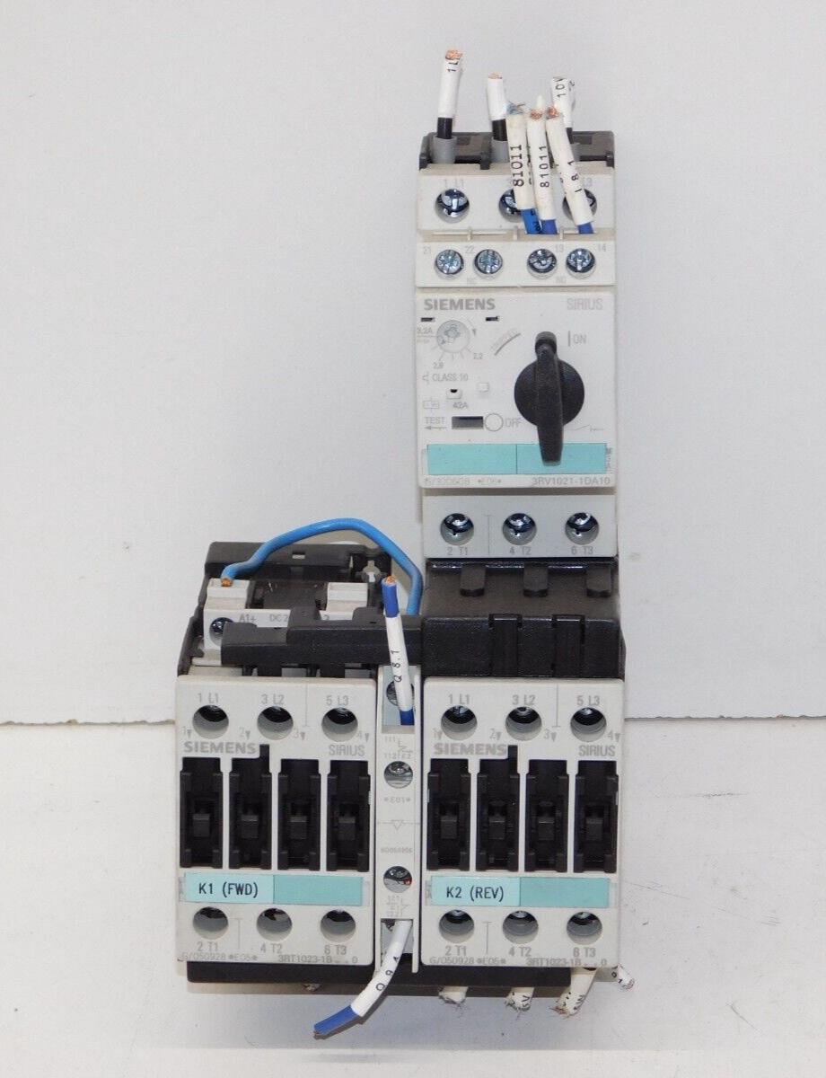 Siemens 3RA1220-0JB23-0BB4 Reversing Combination Starter 3ZX1012-0RA12-1BA1 Unit