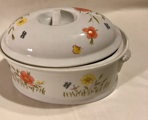Country Flowers By Andrea Oven To Table Cookware 9229 - Picture 3 of 9