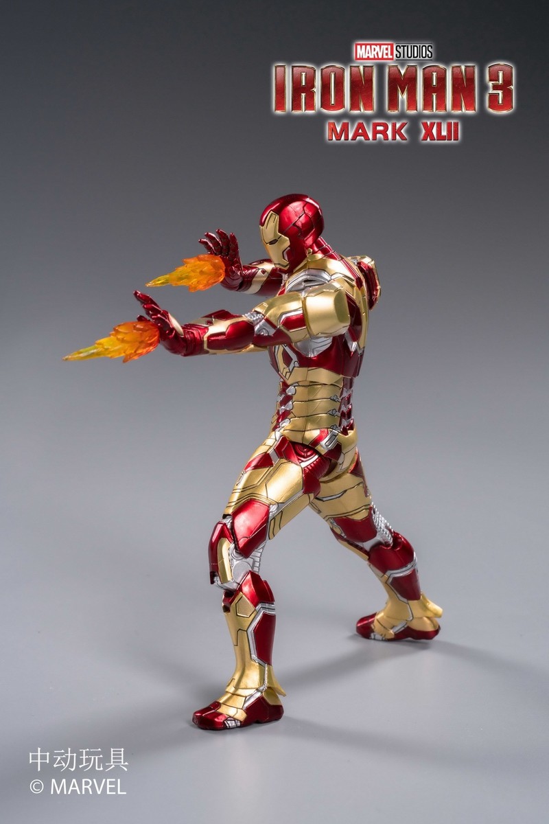 ZD TOYS Marvel Avengers Iron Man MK-42 Mark XLII 7in Action Figure