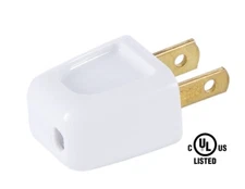 WHITE Quick-connect Plug Polarized for SPT-1 wire LAMP PART