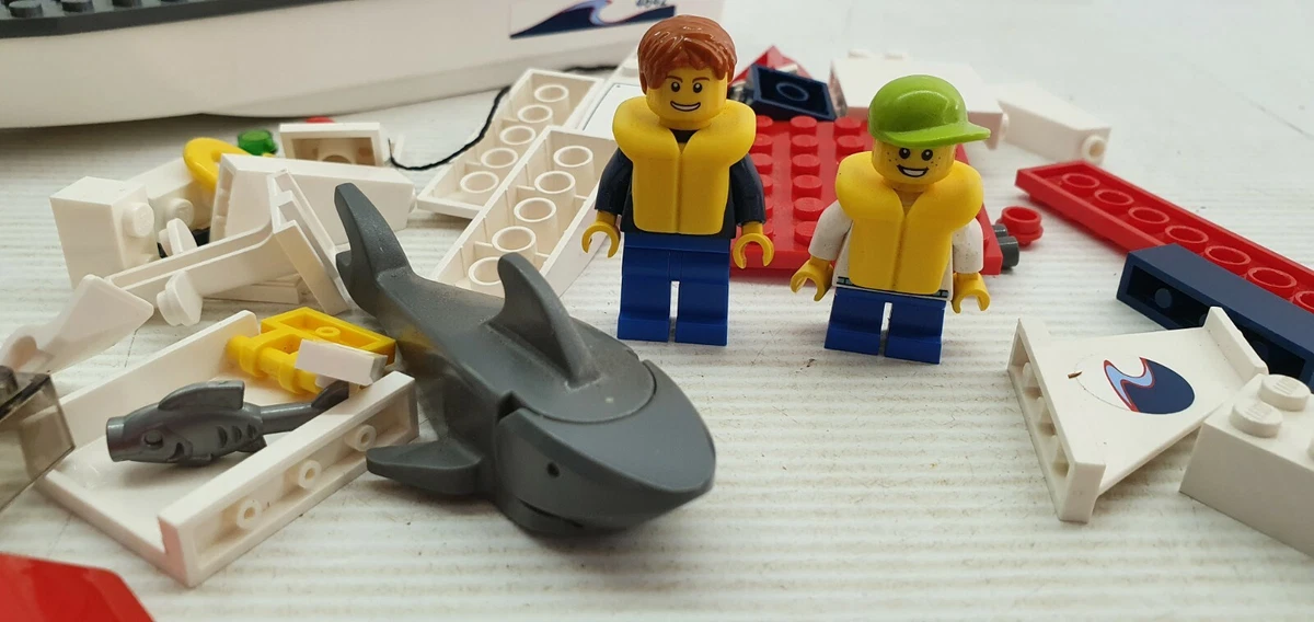 Lego City 4642 City fishing boat minifigure complete shark rod no  instructions