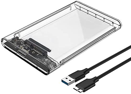 2.5” Type-C External Hard Drive Enclosure USB C 3.1 Gen2 6Gbps to SATA III 7/...-image