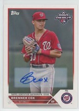 2023 Topps Pro Debut Autographs Brenner Cox Auto FCL Nationals