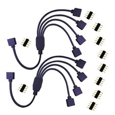 4 Pin Led Splitter Cable Flex Led Strip Connector 4 Way Splitter For One To Four