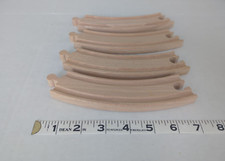 Genuine BRIO Wooden Railroad Curved Track Pieces Lot of 4
