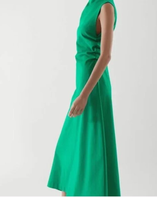 COS gathered green maxi dress -NEW with tags-Size 2 | eBay COS gathered green maxi dress -NEW with tags-Size 2 | eBay