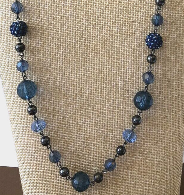 Unique Black Raspberry Textured Multi Hued Blue a… - image 2