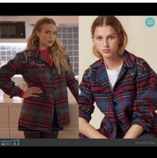 Sandro Mar Embellished Flannel Jacket