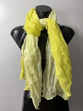 Fashion Style Womens Scarf Yellow Ombre Crinkle Head Wrap Cover Accessory Wear