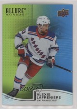 2021-22 Upper Deck Allure Rainbow Green Blue 221/299 Alexis Lafreniere #R-53 a3q