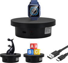 Rotating Display Stand Turntable 5.1In Diameter Load-Bearing 11.02Lb Type-C Powe
