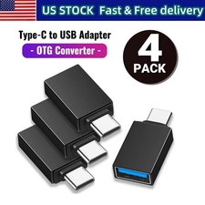 4 Pack USB-C 3.1 Male to USB A Female Adapter Converter OTG Type C Android Phone