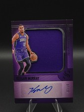 2024-25 Panini Silhouette Keegan Murray Patch Auto #07/35 Kings