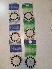 6 Vintage View Master Christmas Reels Bible Story XM-1-3 Easter EA-1-3  Books