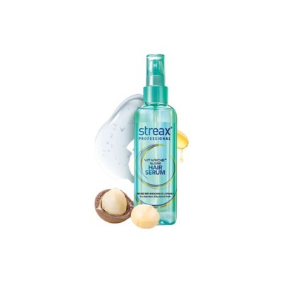 Streax Pro Vitariche Gloss Hair Serum 45ml Macadamia Oil Vitamin E Frizz Free
