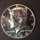 1969    S    PROOF  KENNEDY  SILVER  HALF DOLLAR **FREE SHIPPING**C1320