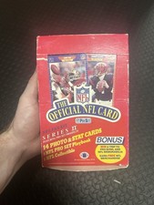 Vintage 1989 Pro Set NFL Fan Kit Series II Football Unopened Packs Box