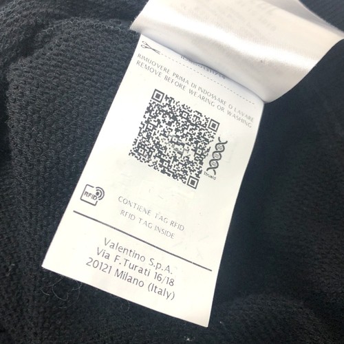 VALENTINO TV0MF11Y680 20SS Logo print Sweatshirt Apparel trainer cotton Black - Picture 18 of 18