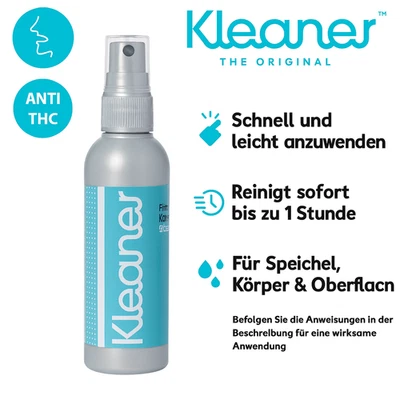 Kleaner Spray Anti-THC 100ml - Mundwasser & Hautreiniger gegen THC-Rückstände